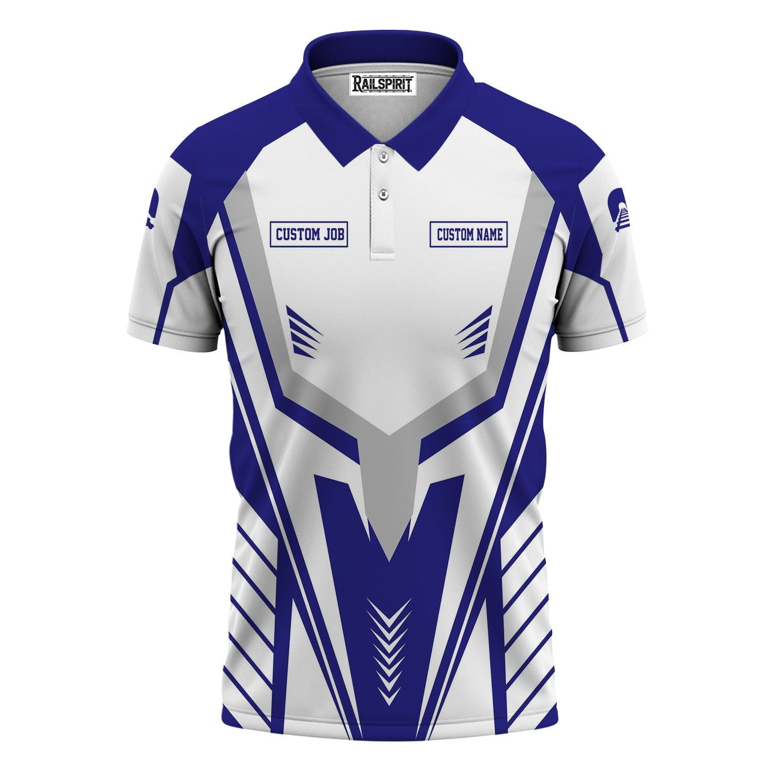 Railspirit Personalized Santa Fe ATSF Railway Polo Shirt Workwear-Inspired with Custom Position Atchison, Topeka and Santa Fe Train Shirt