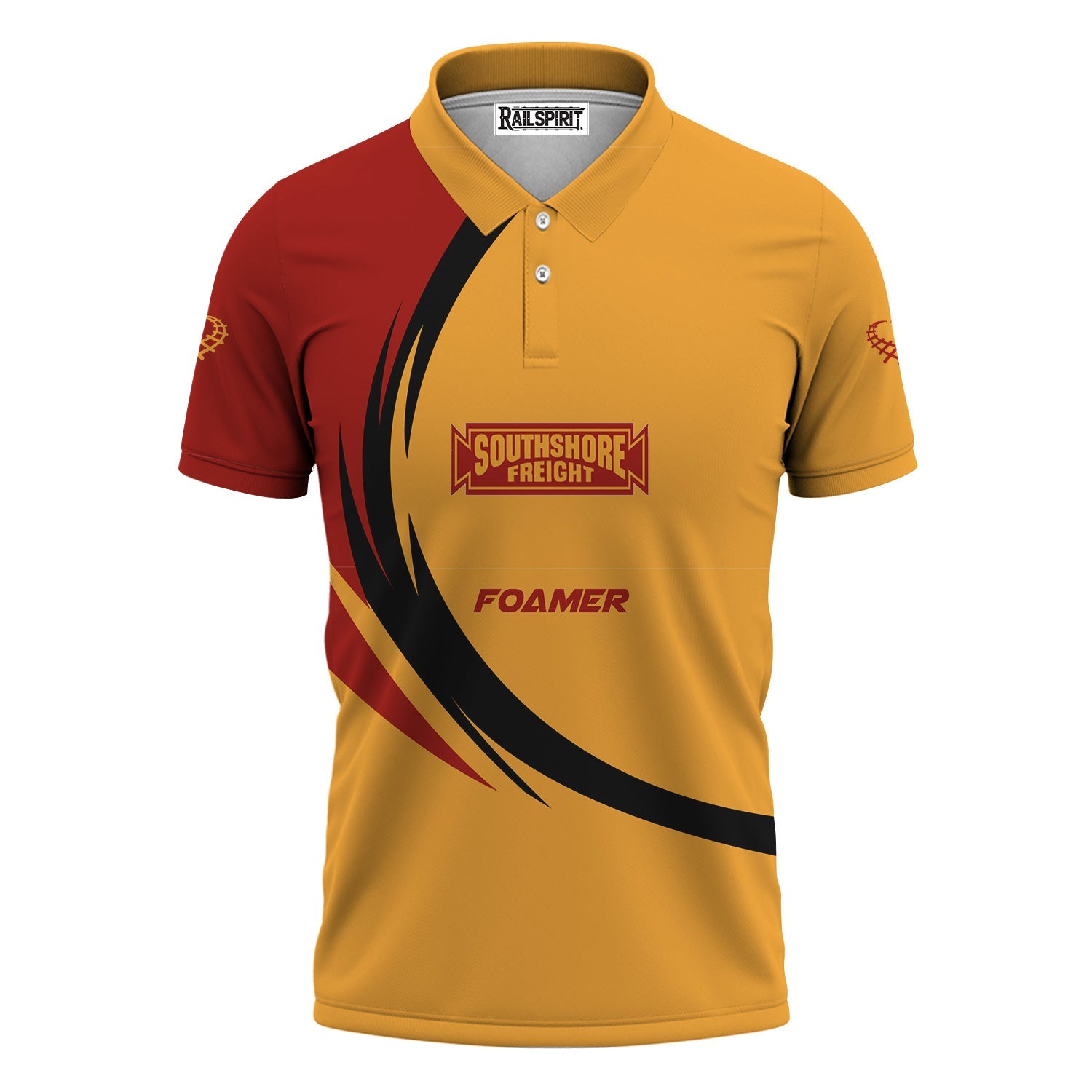 Railspirit Personalized Chicago South Shore and South Bend Railroad Polo Shirt Unique Graphic Style Shirt For Train Enthusiasts