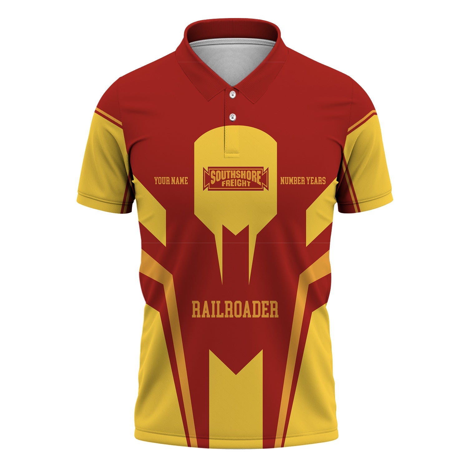 Railspirit Personalized Chicago South Shore and South Bend Railroad Polo Shirt Custom Year Railroader Shirt Gift Idea For Train Lover