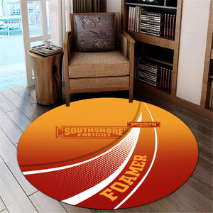 Railspirit Chicago South Shore and South Bend Railroad Round Mat Railway-Themed Style Mat Gift Idea For Trainspotter