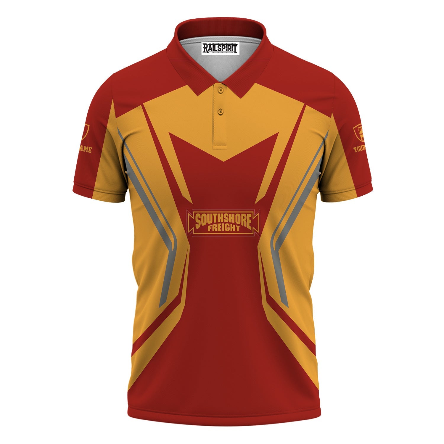 Railspirit Personalized Chicago South Shore and South Bend Railroad Polo Shirt Unique Style with Custom Job Train Shirt