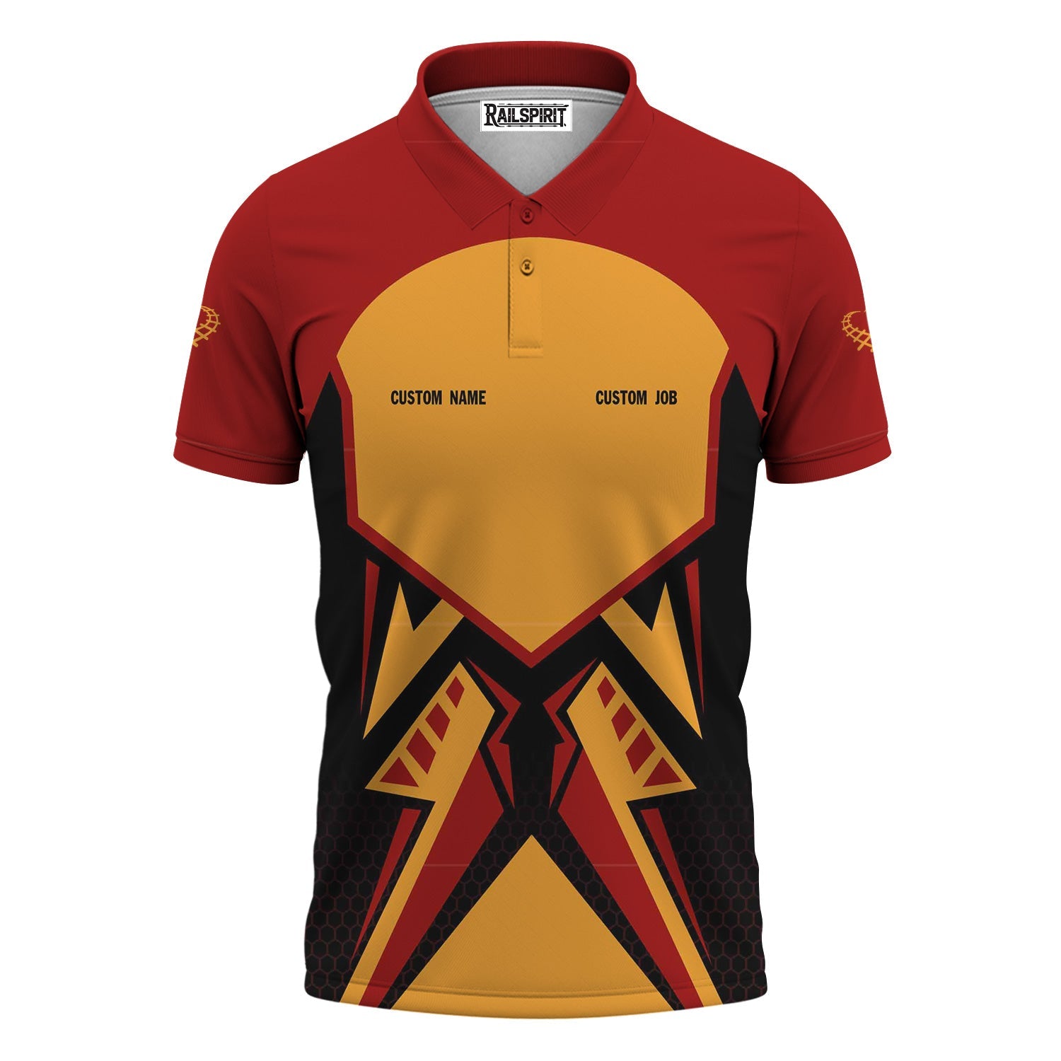 Railspirit Personalized Chicago South Shore and South Bend Railroad Polo Shirt Vibriant Style with Custom Position Train Shirt