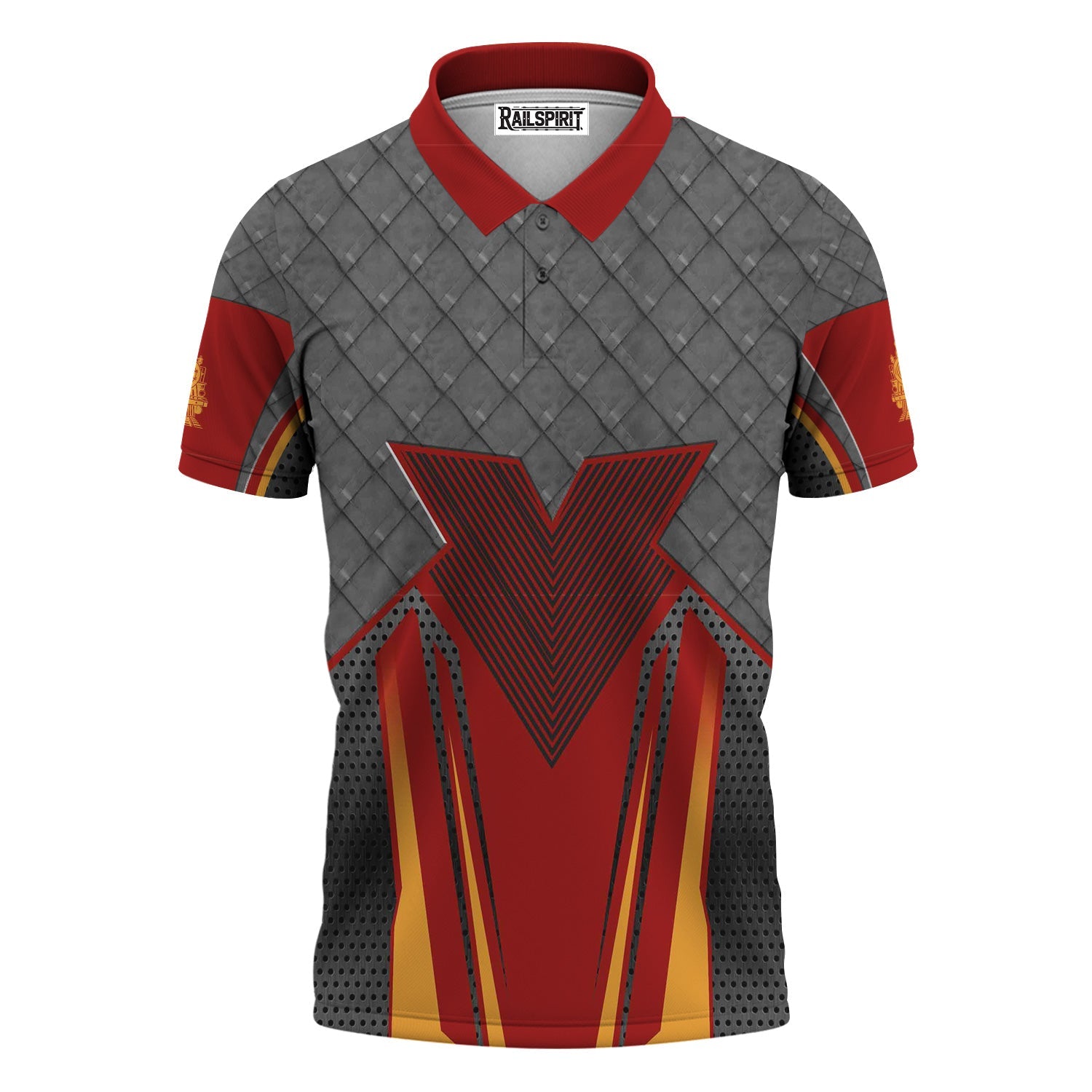 Railspirit Personalized Chicago South Shore and South Bend Railroad Polo Shirt Rugged Steel Vibes Train Shirt All Over Print