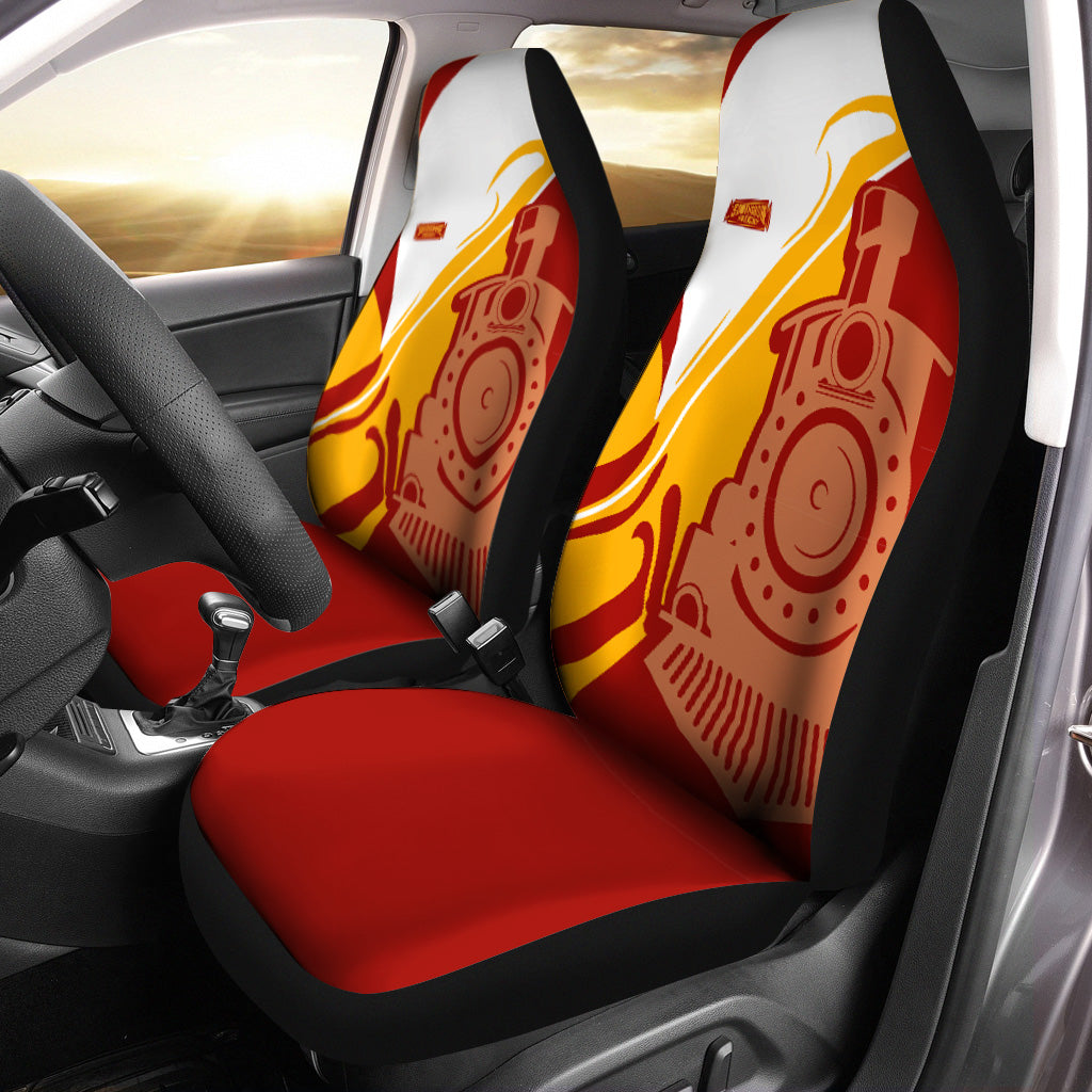 Railspirit Chicago South Shore and South Bend Railroad Car Seat Cover Flame-Inspired Style Seat Cover Gift Idea For Train Lovers