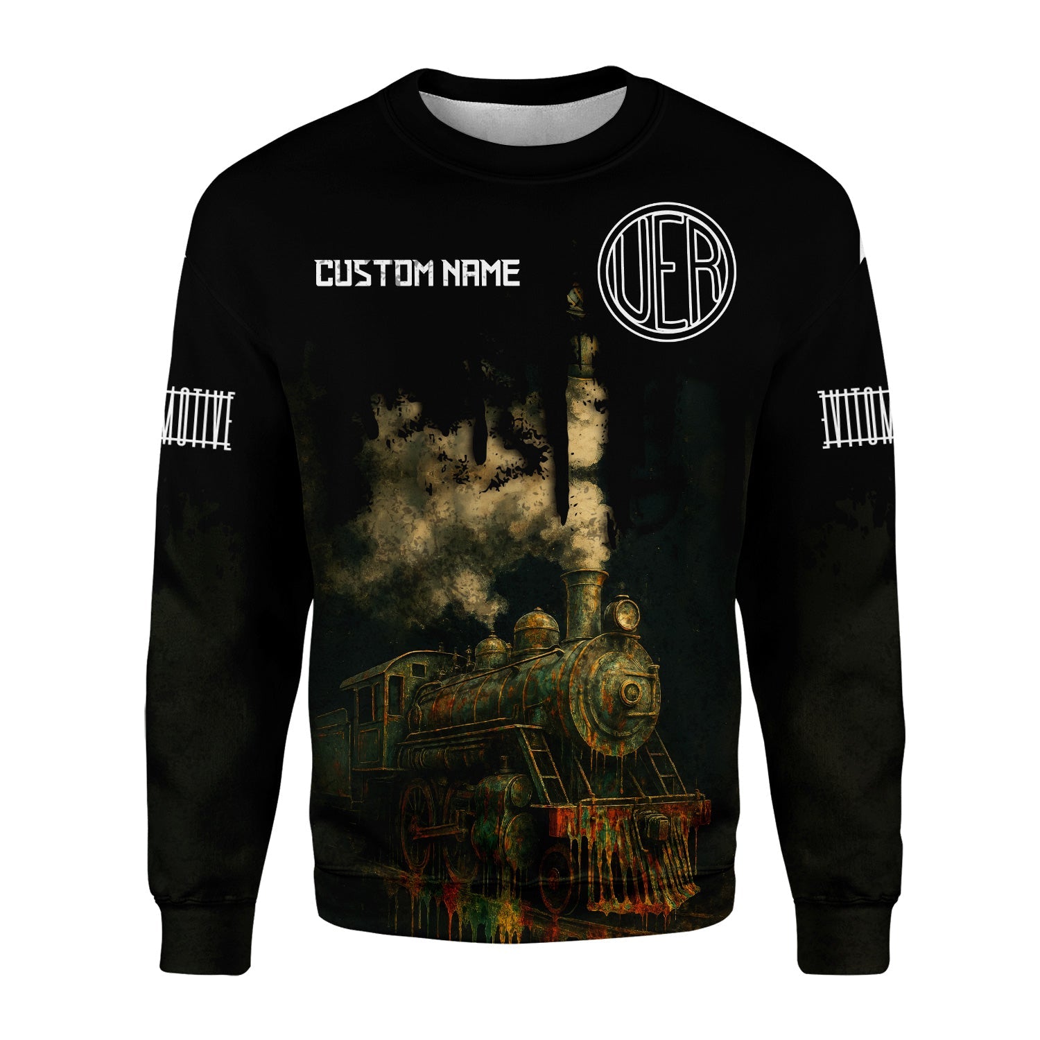 Railspirit Personalized Union Electric Railway Sweatshirt Vintage Train Art Style Shirt For Locomotive Fans