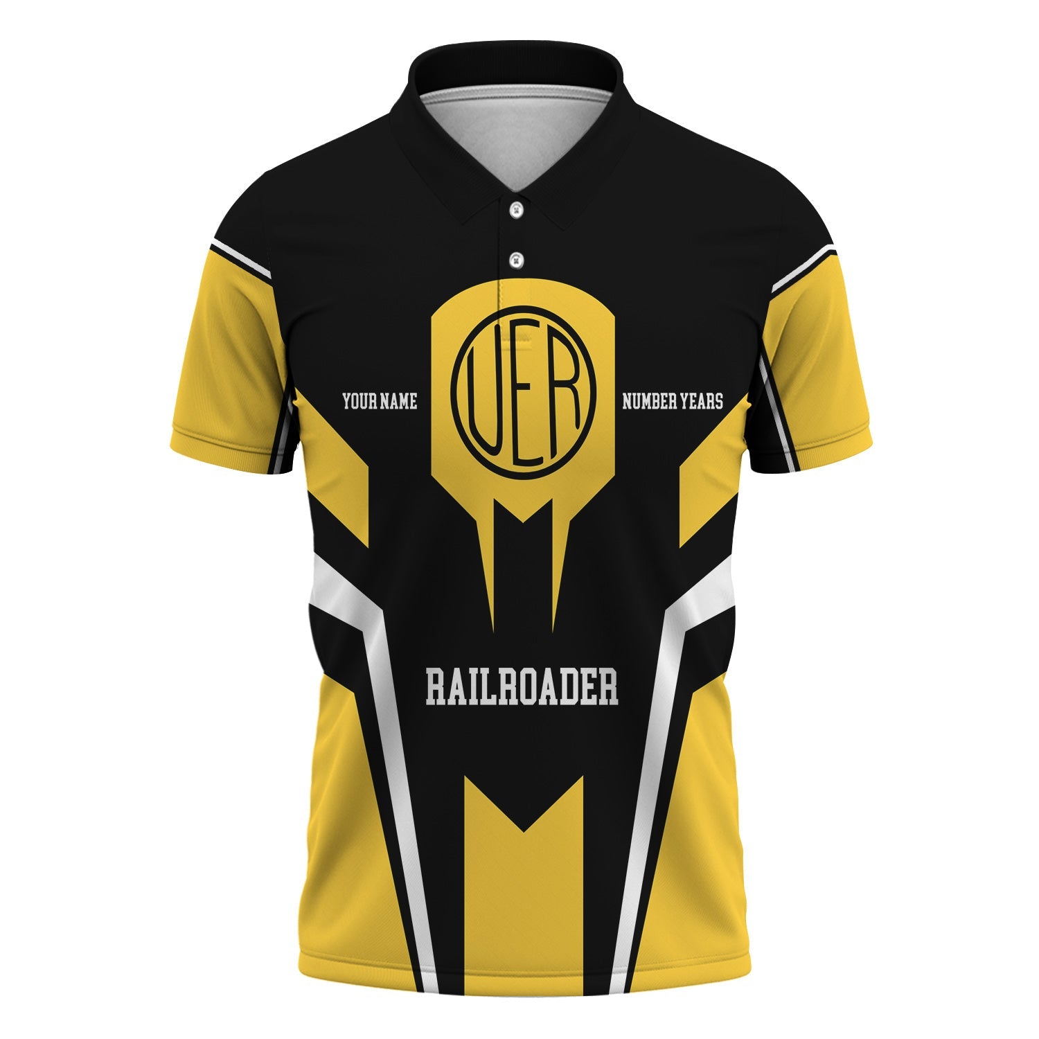 Railspirit Personalized Union Electric Railway Polo Shirt Custom Year Railroader Shirt Gift Idea For Train Lover
