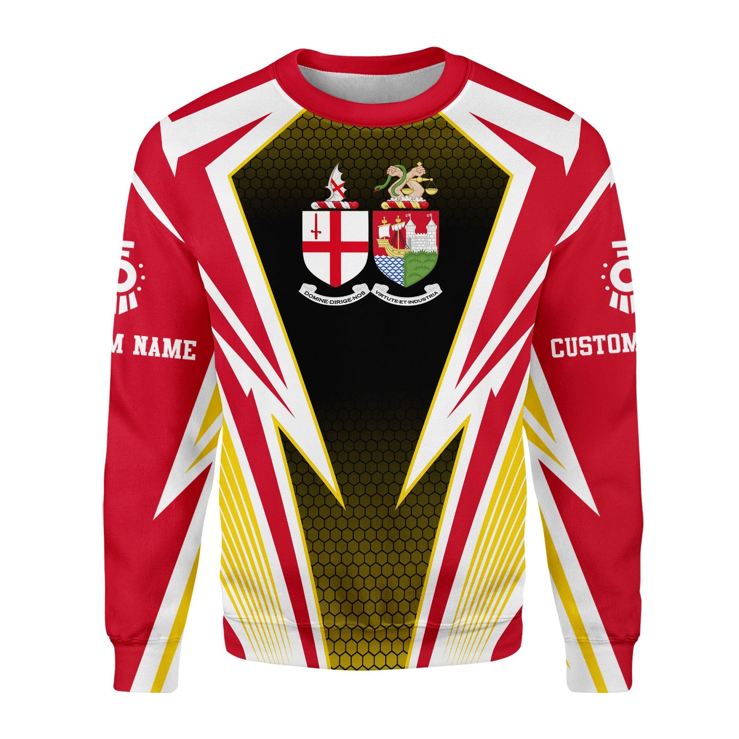 Railspirit Personalized Great Western Railway Sweatshirt Lightning Graphic Style Shirt Gift Idea For Train Lover