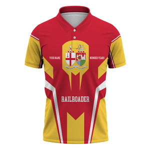 Railspirit Personalized Great Western Railway Polo Shirt Custom Year Railroader Shirt Gift Idea For Train Lover