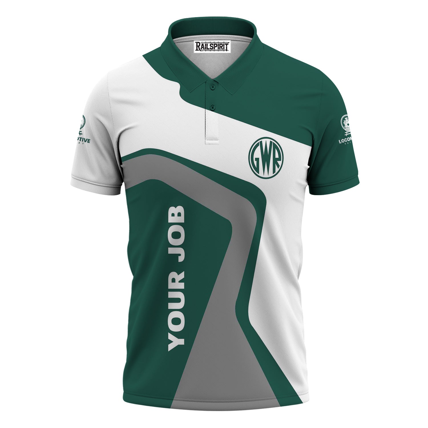 Railspirit Personalized Great Western Railway Polo Shirt Unique Design with Custom Job Position Train Shirt