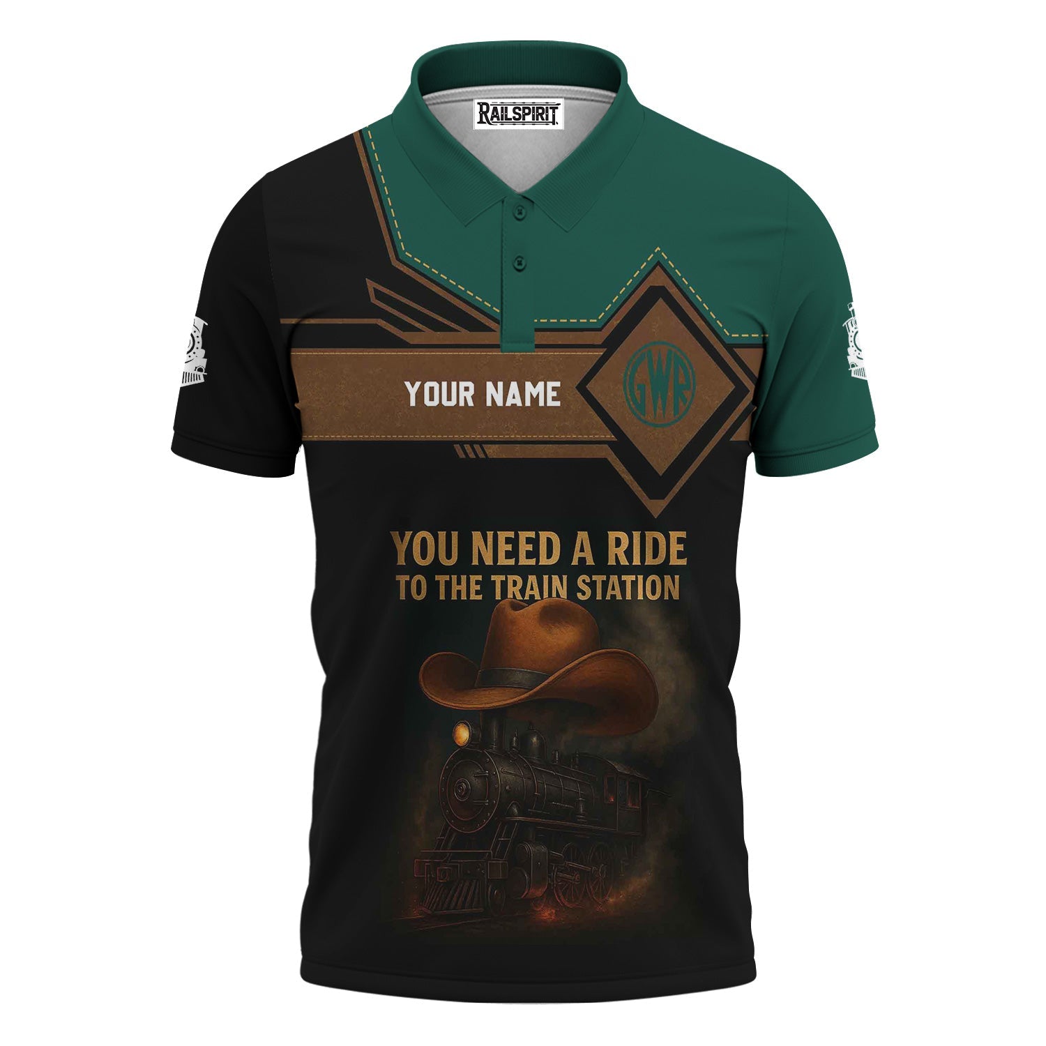 Railspirit Personalized Great Western Railway Polo Shirt You Need A Ride To The Train Station Shirt For Train Lovers