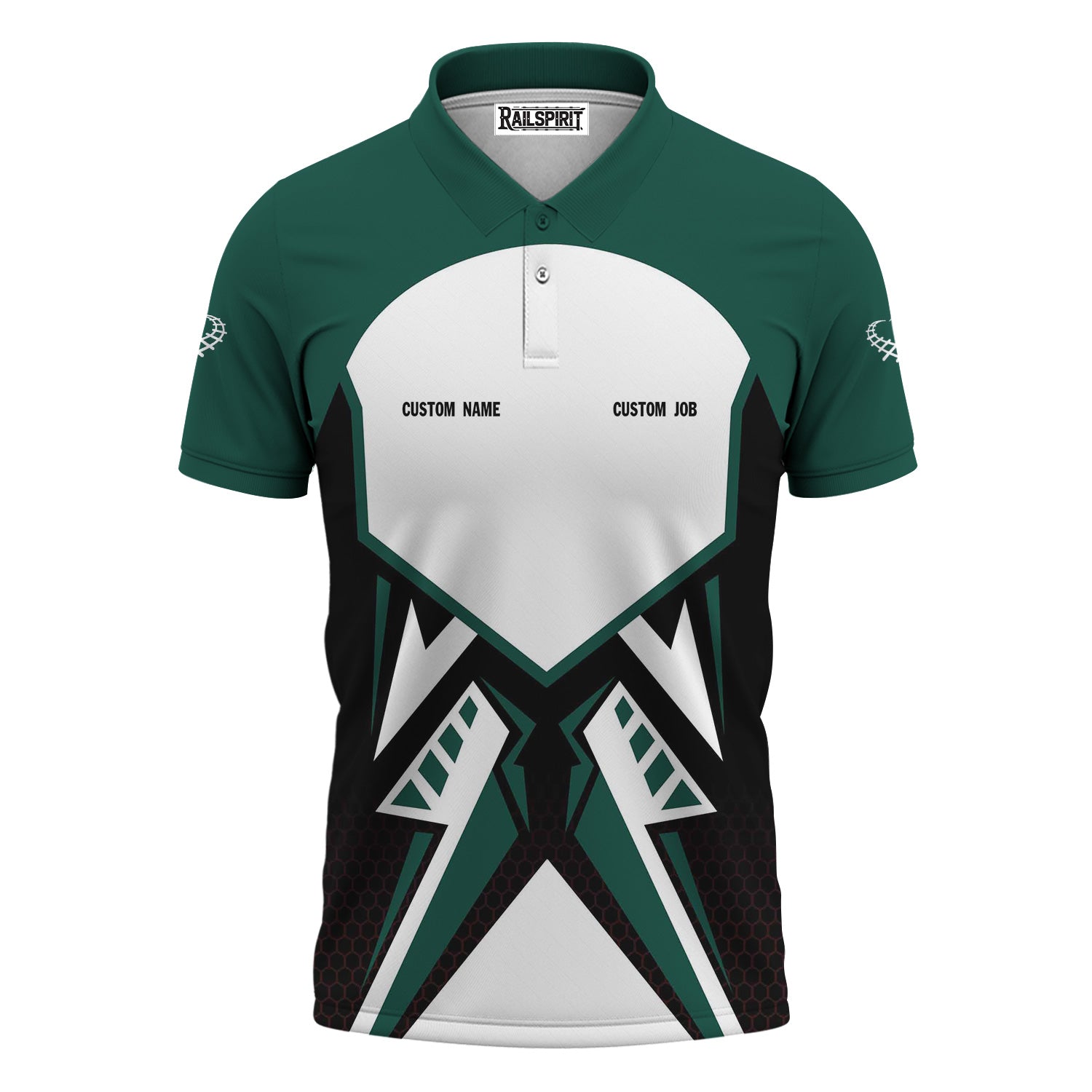 Railspirit Personalized Great Western Railway Polo Shirt Vibriant Style with Custom Position Train Shirt