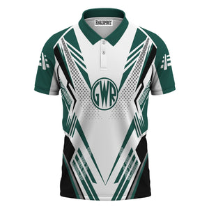 Railspirit Personalized Great Western Railway Polo Shirt Railroad Tribute Design Train Shirt for Train Lovers