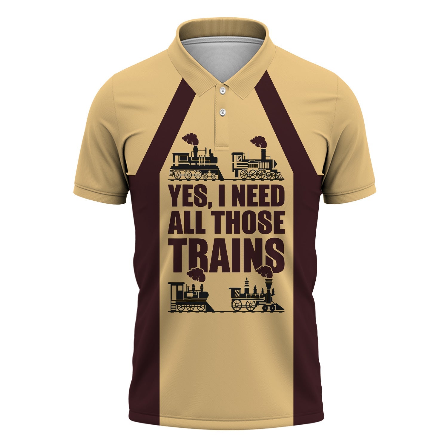 Railspirit Custom Name London, Midland and Scottish Railway Polo Shirt Yes I Need All Those Train Printed Shirt