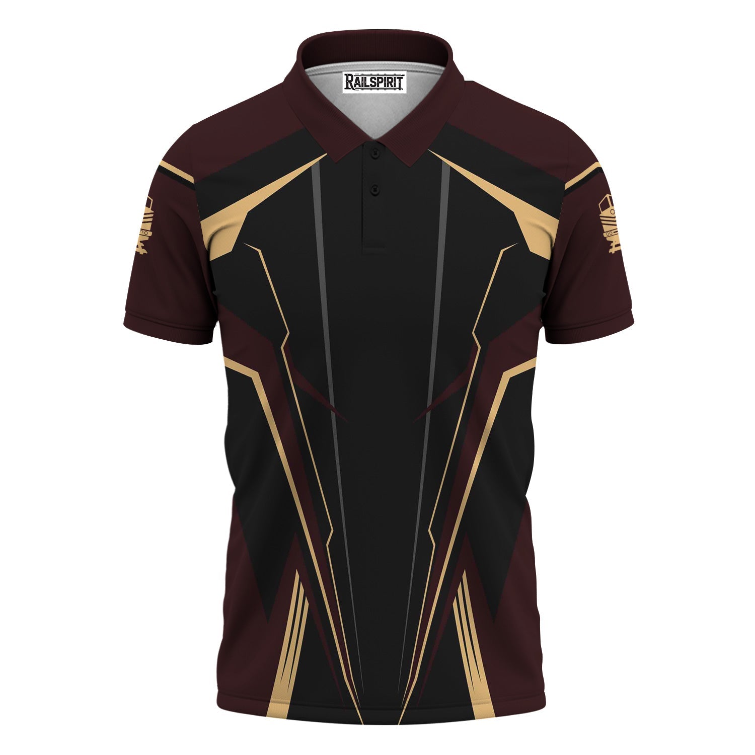 Railspirit Personalized London, Midland and Scottish Railway Polo Shirt Lightning-Edge Design Train Shirt For Railroad Lovers