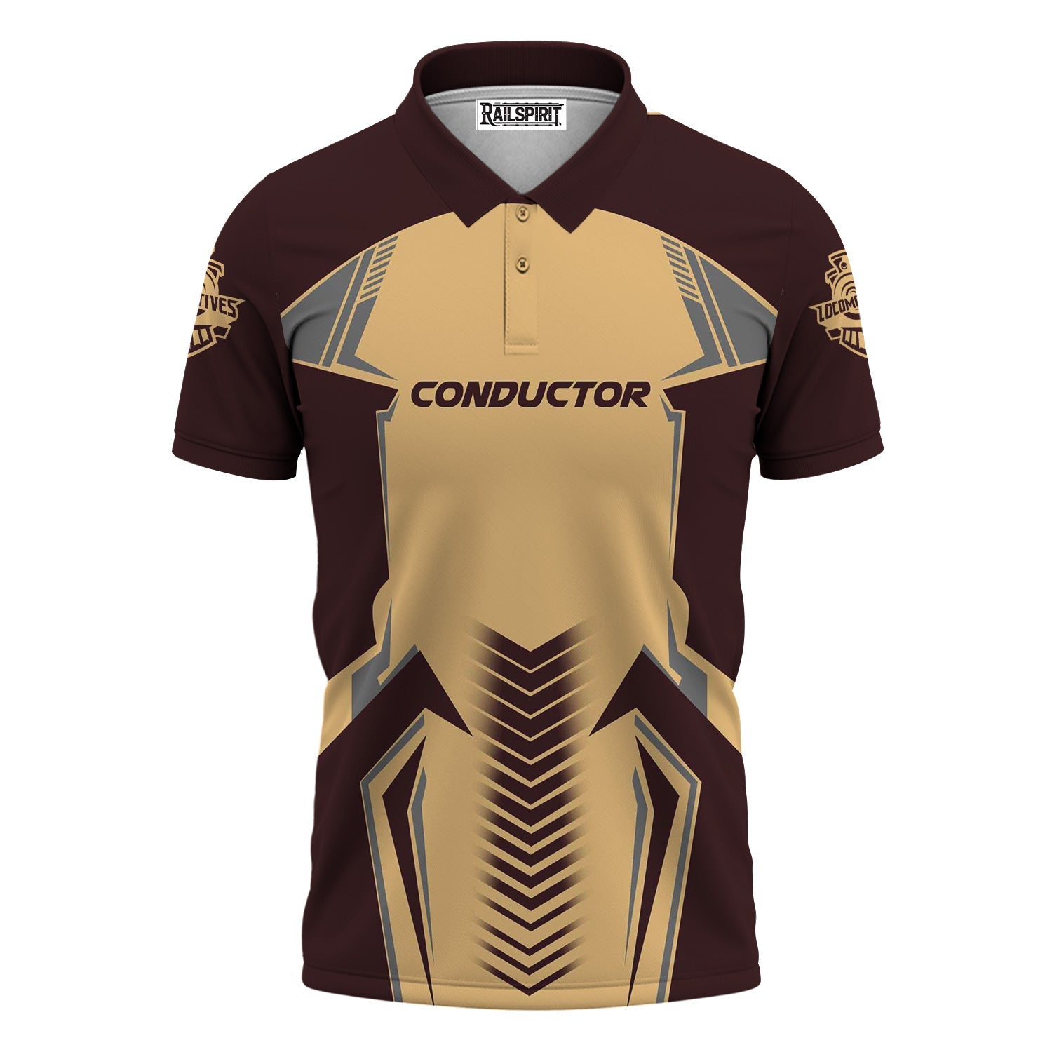 Railspirit Personalized London, Midland and Scottish Railway Polo Shirt Standout Style with Custom Position Train Shirt