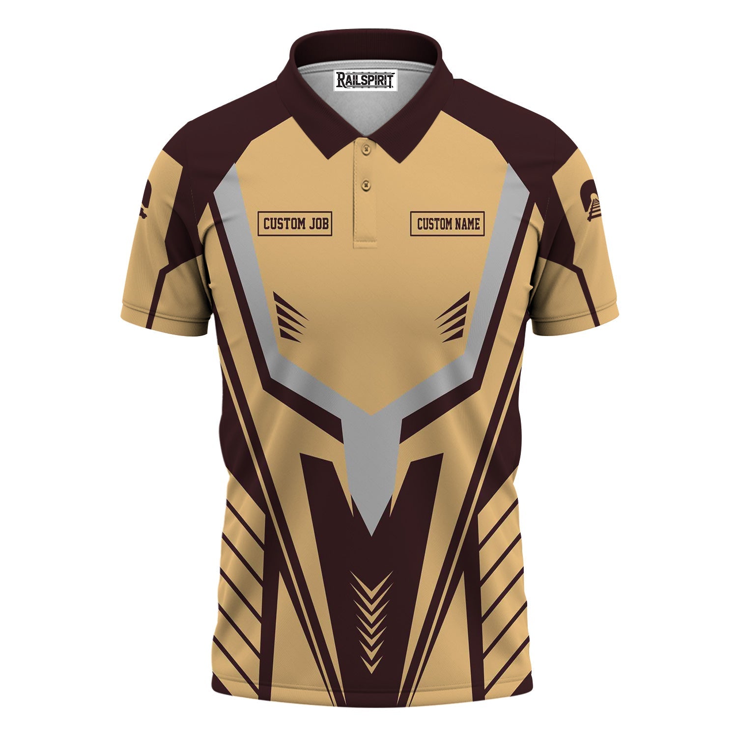 Railspirit Personalized London, Midland and Scottish Railway Polo Shirt Workwear-Inspired with Custom Position Train Shirt