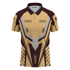 Railspirit Personalized London, Midland and Scottish Railway Polo Shirt Workwear-Inspired with Custom Position Train Shirt