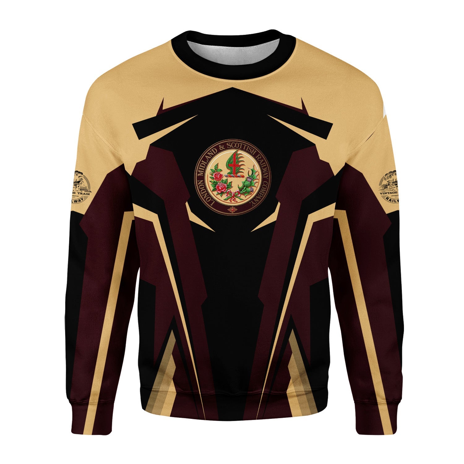 Railspirit Personalized London, Midland and Scottish Railway Sweatshirt Strong Line Style Train Unisex Shirt All Over Print