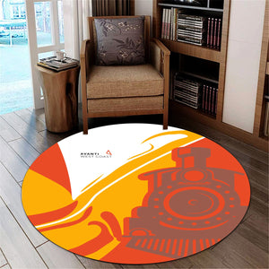 Railspirit Avanti West Coast Round Mat Flame-Inspired Style Mat Gift Idea For Train Lovers