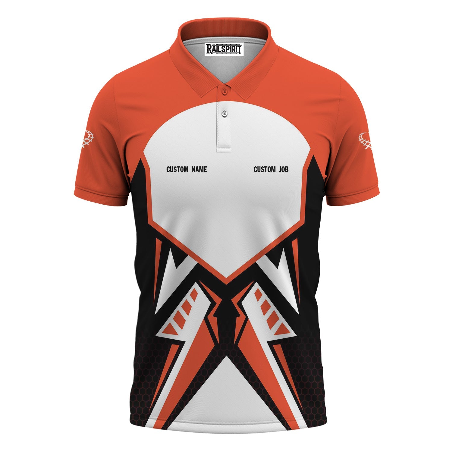Railspirit Personalized Avanti West Coast Polo Shirt Vibriant Style with Custom Position Train Shirt