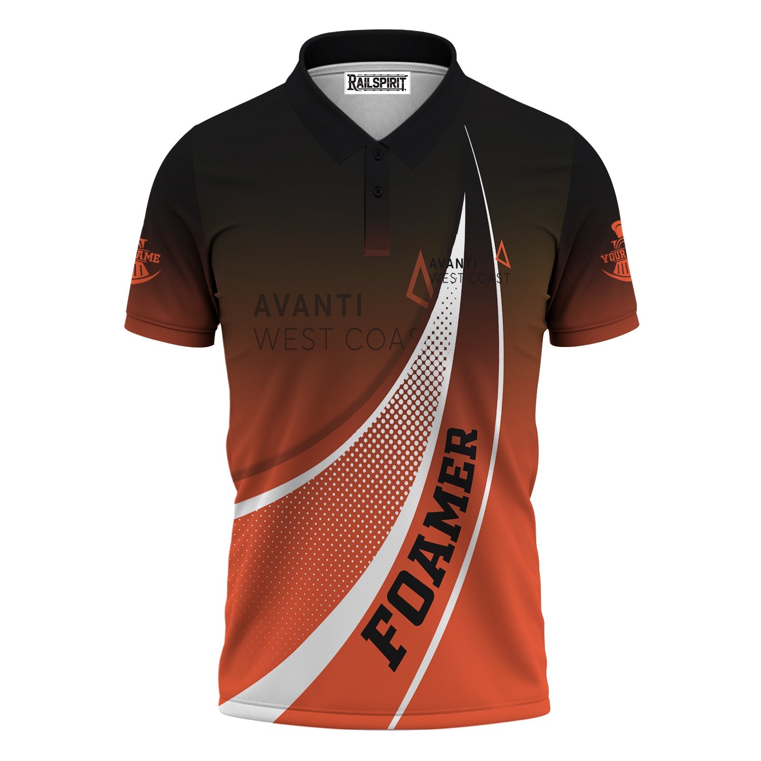 Railspirit Personalized Avanti West Coast Polo Shirt Railway-Themed Style Shirt Gift Idea For Trainspotter