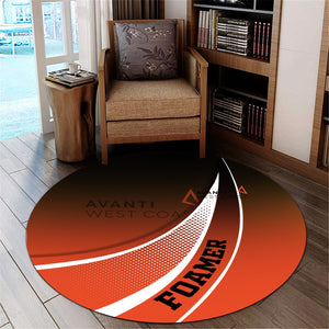 Railspirit Avanti West Coast Round Mat Railway-Themed Style Mat Gift Idea For Trainspotter