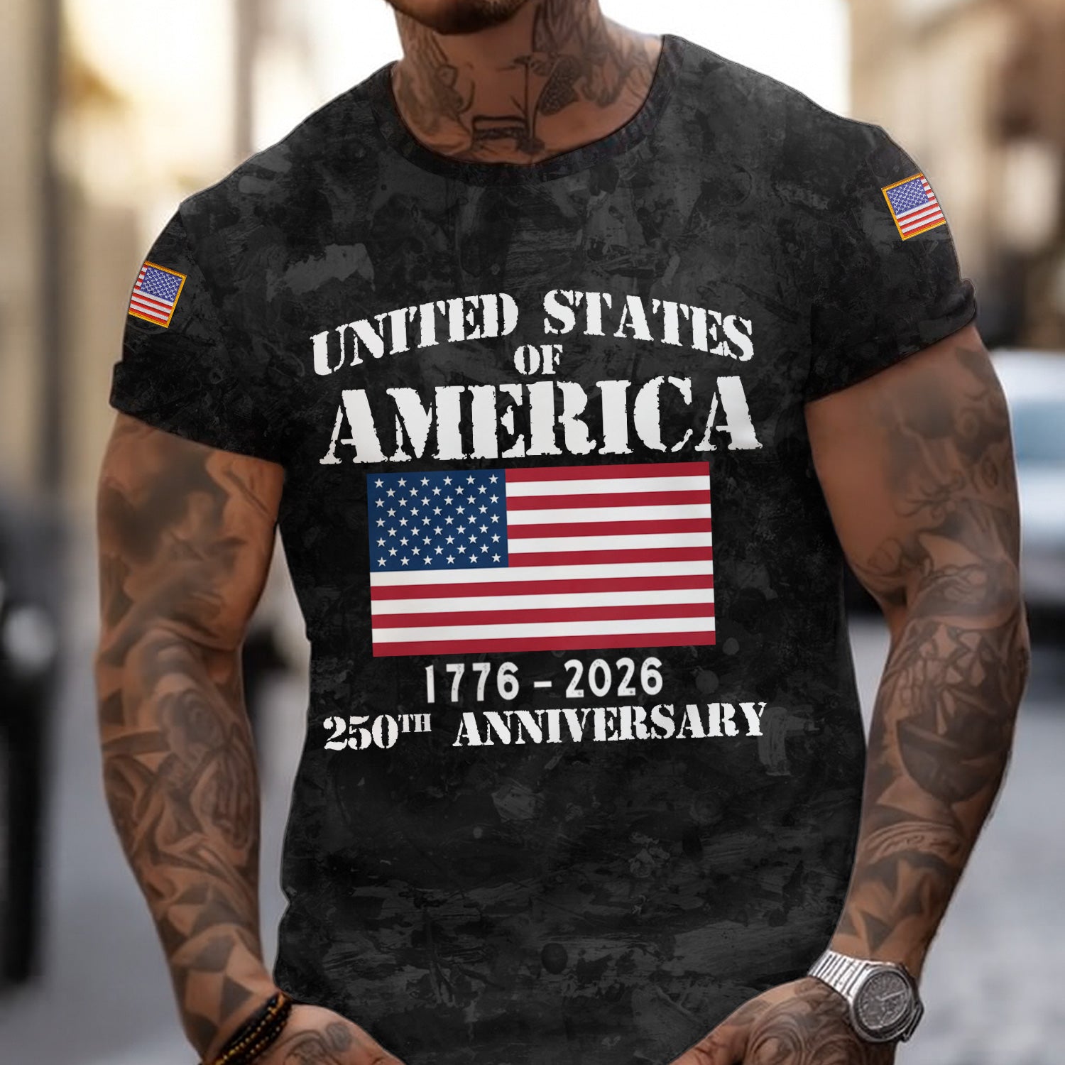 United States of America 250th Anniversary Hoodie, 1776–2026 USA Flag Patriotic T-Shirt, Independence Day Veteran Gift