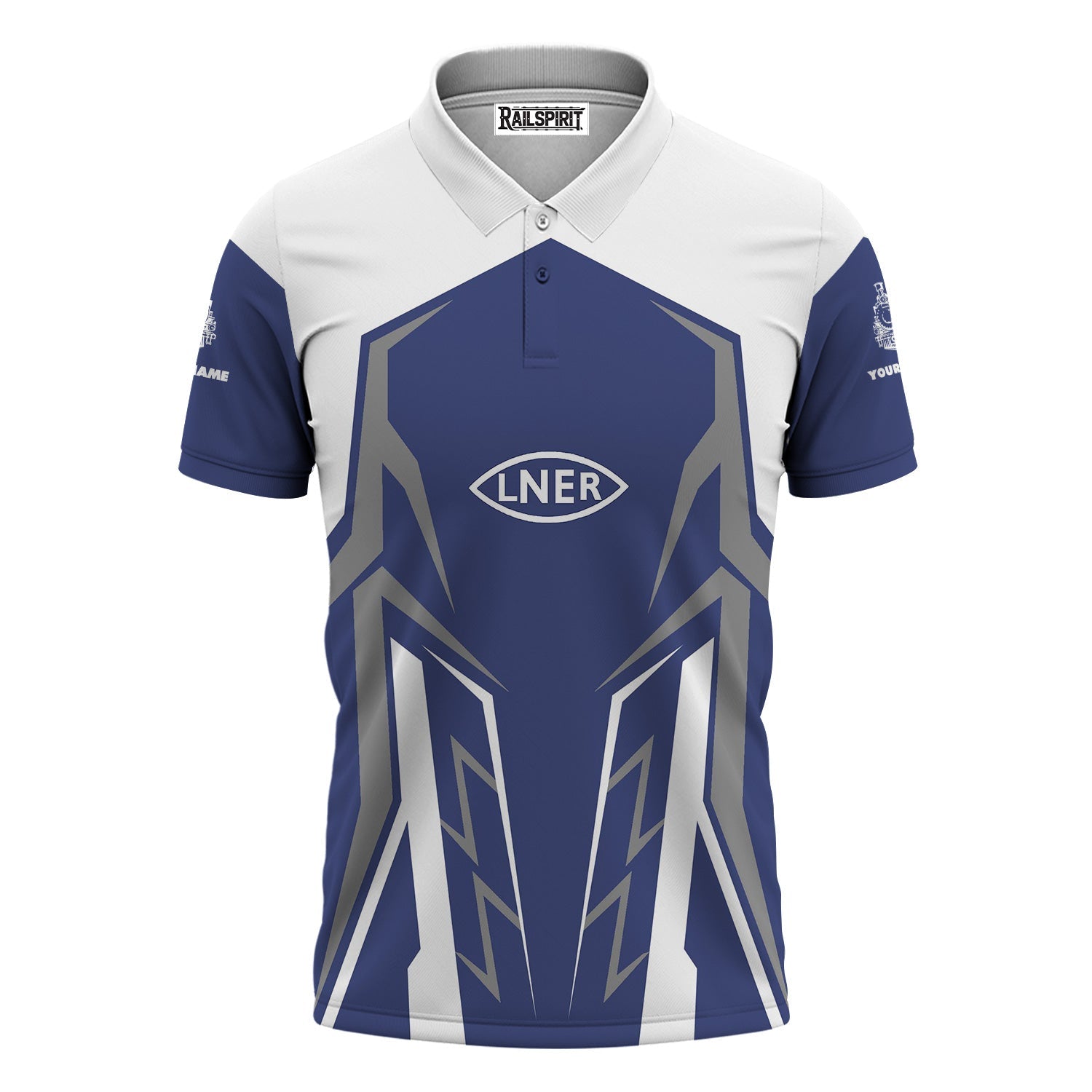 Railspirit Personalized London and North Eastern Railway Polo Shirt Futuristic Design with Custom Job Train Shirt