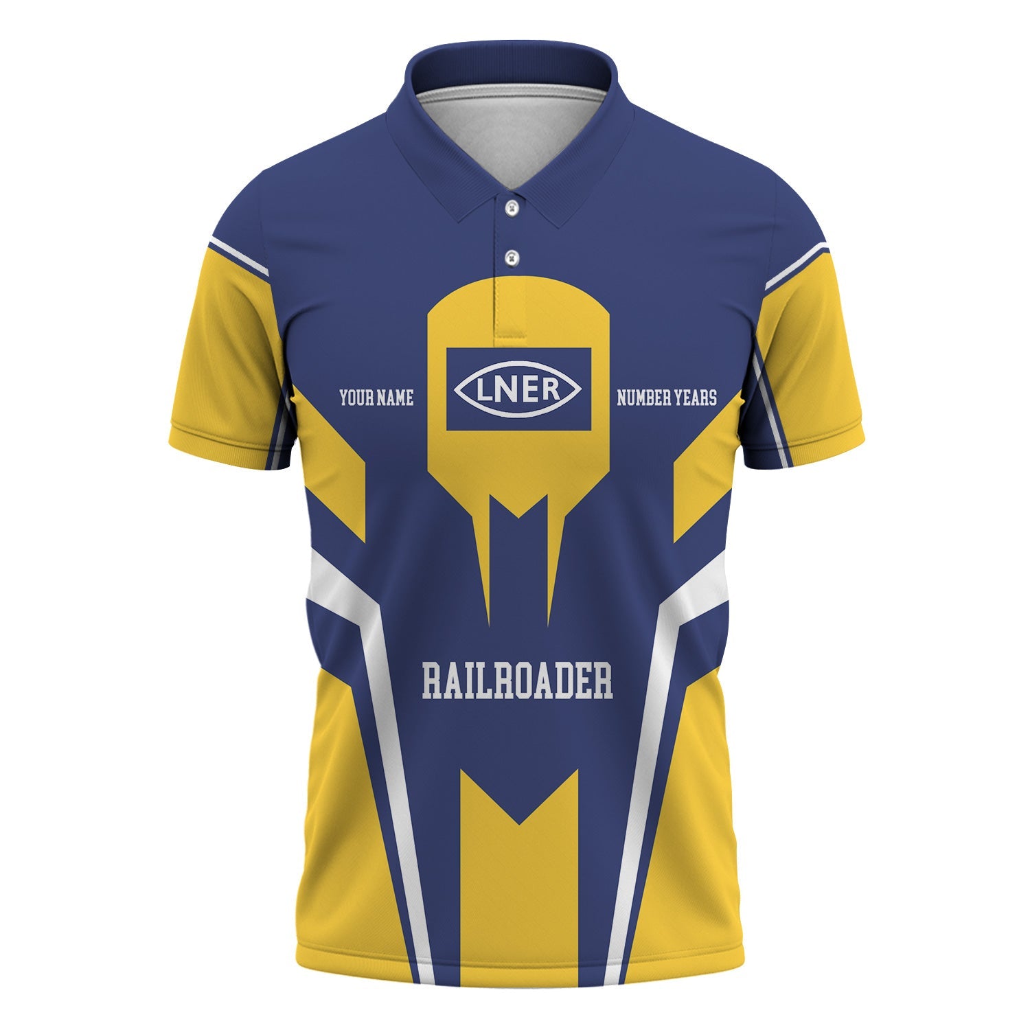 Railspirit Personalized London and North Eastern Railway Polo Shirt Custom Year Railroader Shirt Gift Idea For Train Lover