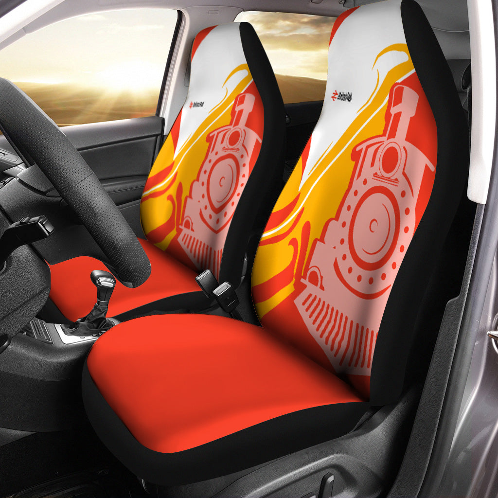 Railspirit British Railway Car Seat Cover Flame-Inspired Style Seat Cover Gift Idea For Train Lovers