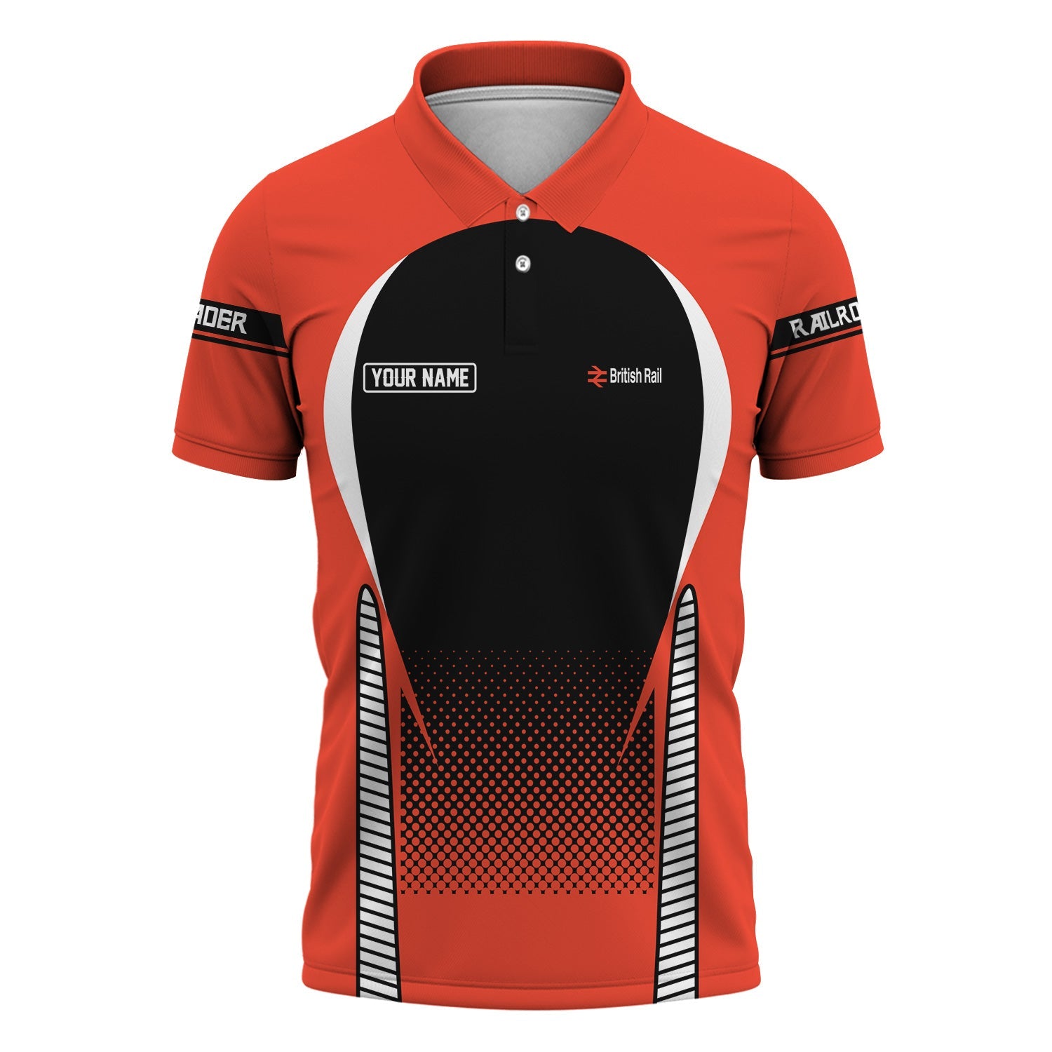 Railspirit Personalized Bristish Railway Polo Shirt Stress Is Caused By Not Having Enough Trains Shirt All Over Print