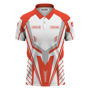 Railspirit Personalized British Railway Polo Shirt Workwear-Inspired with Custom Position Train Shirt