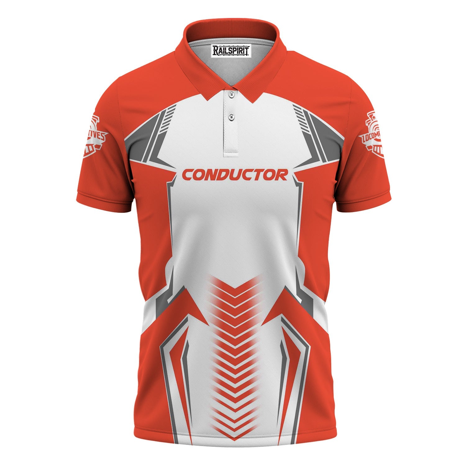 Railspirit Personalized British Railway Polo Shirt Standout Style with Custom Position Train Shirt