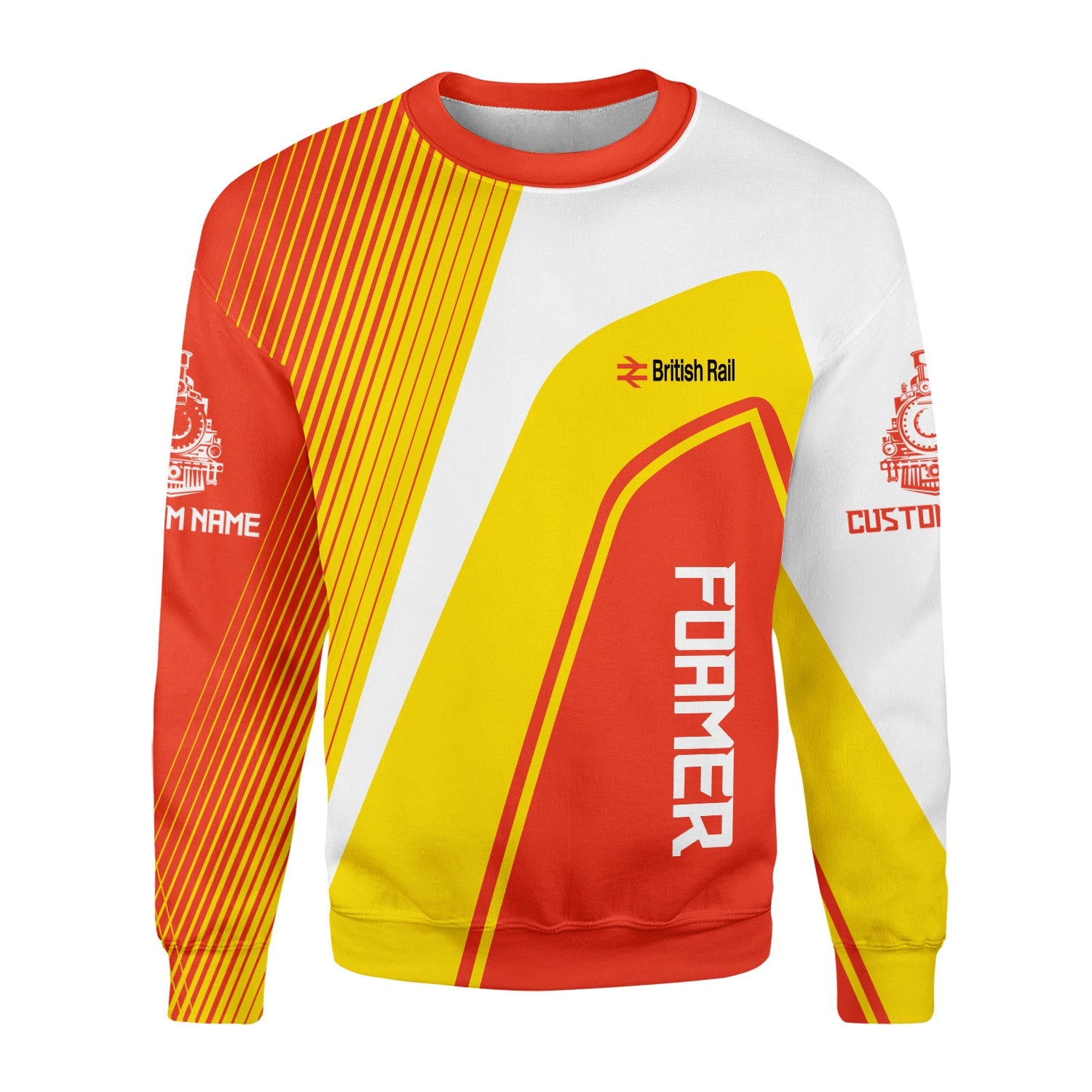 Railspirit Personalized British Railway Sweatshirt Vibrant Striking Style Shirt For Rail Enthusiasts