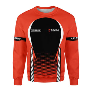 Railspirit Personalized Bristish Railway Sweatshirt Stress Is Caused By Not Having Enough Trains Shirt All Over Print Shirt