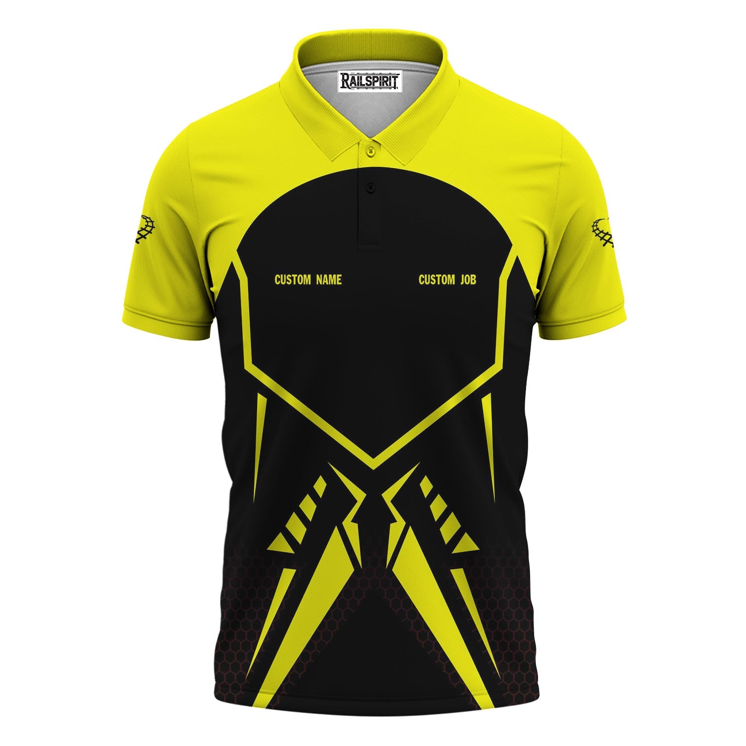 Railspirit Personalized Iowa Interstate Railroad Polo Shirt Vibriant Style with Custom Position IAIS Train Shirt