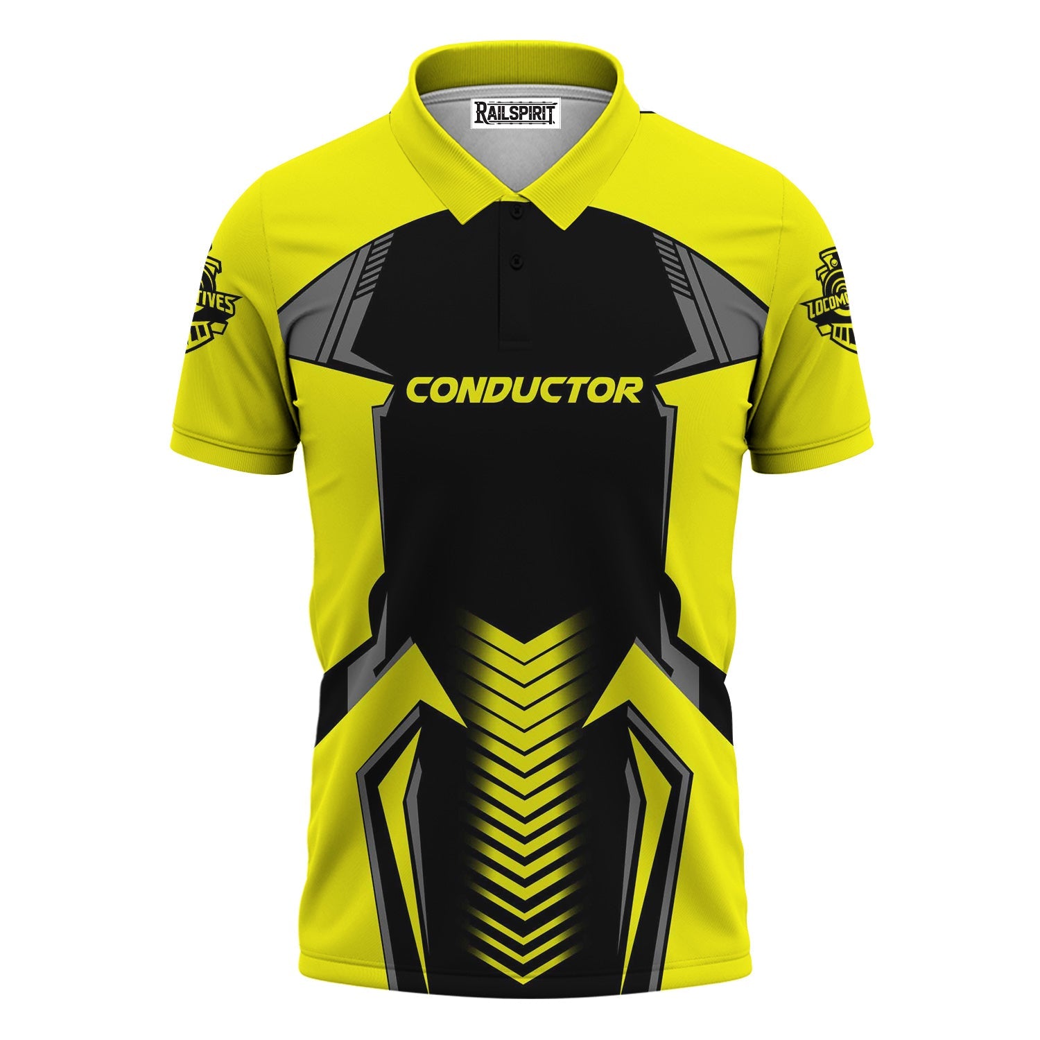 Railspirit Personalized Iowa Interstate Railroad Polo Shirt Standout Style with Custom Position IAIS Train Shirt