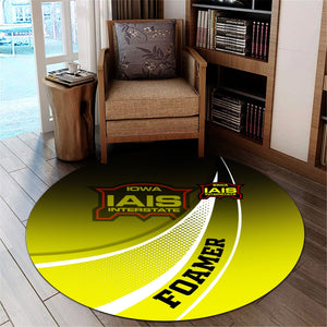 Railspirit Iowa Interstate Railroad Round Mat Railway-Themed Style IAIS Mat Gift Idea For Trainspotter