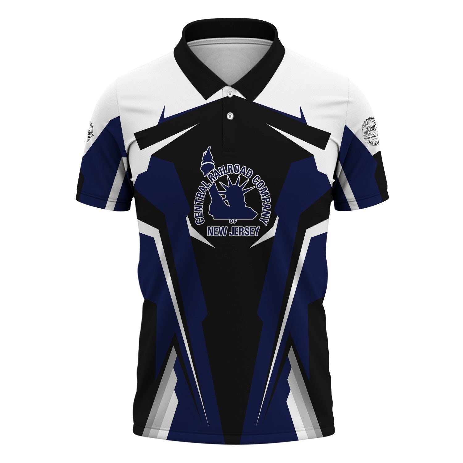 Railspirit Personalized Jersey Central Railroad Polo Shirt Strong Line Style Train Unisex Shirt All Over Print