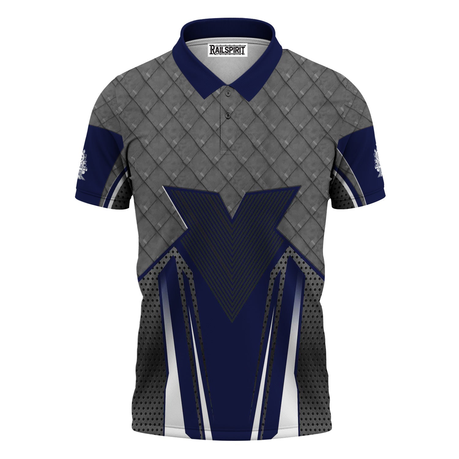 Railspirit Personalized Jersey Central Railroad Polo Shirt Rugged Steel Vibes CNJ Train Shirt All Over Print