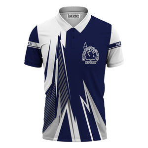 Railspirit Personalized Jersey Central Railroad Polo Shirt Lightning-Inspired Railway Style CNJ Shirt For Train Lovers