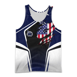 Railspirit Personalized Jersey Central Railroad Men Tank Top American Eagle Vintage Train Shirt