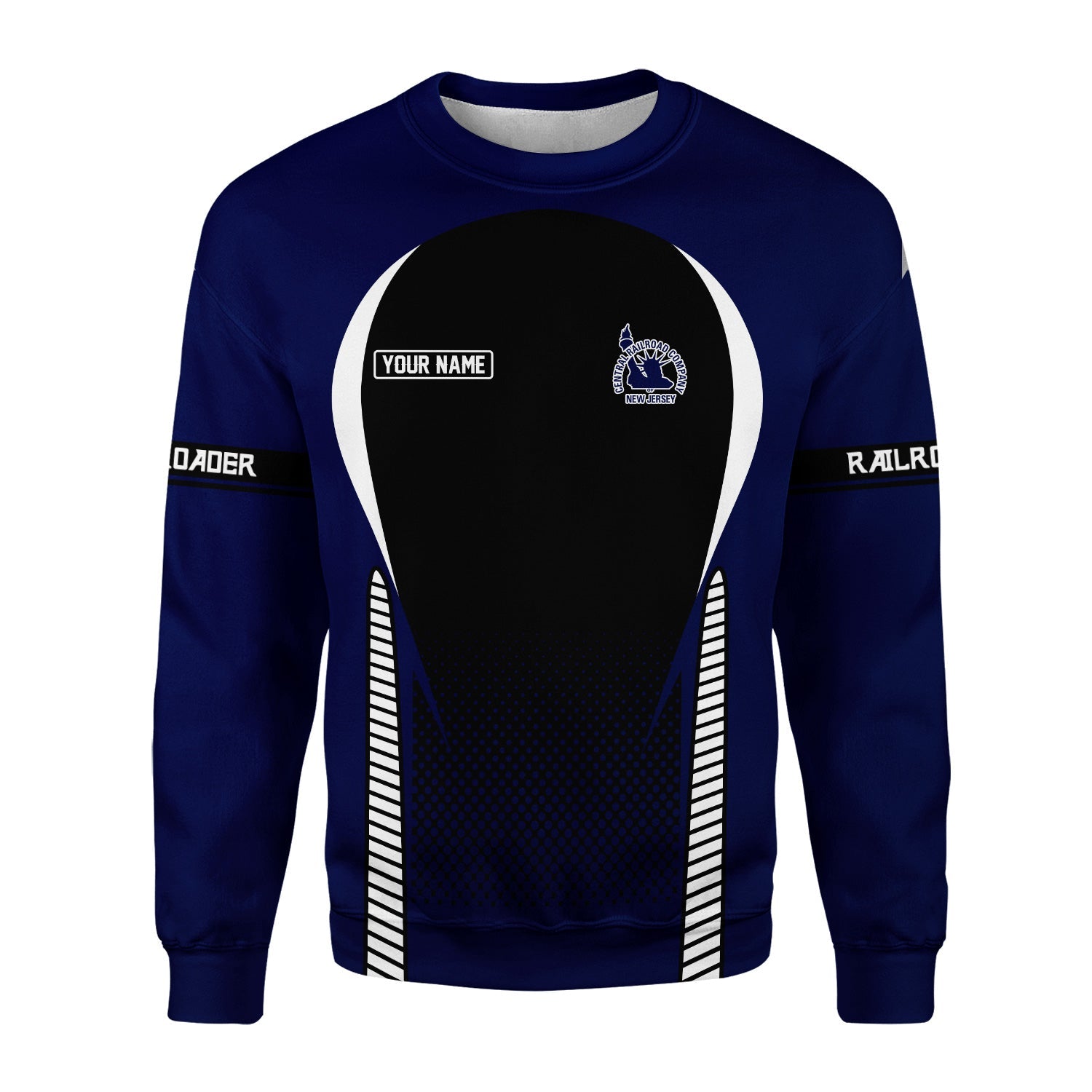 Railspirit Personalized Jersey Central Railroad Sweatshirt Stress Is Caused By Not Having Enough Trains Shirt All Over Print Shirt