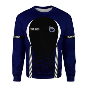 Railspirit Personalized Jersey Central Railroad Sweatshirt Stress Is Caused By Not Having Enough Trains Shirt All Over Print Shirt