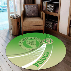 Railspirit Virginia & Truckee Railroad Round Mat Railway-Themed Style Mat Gift Idea For Trainspotter