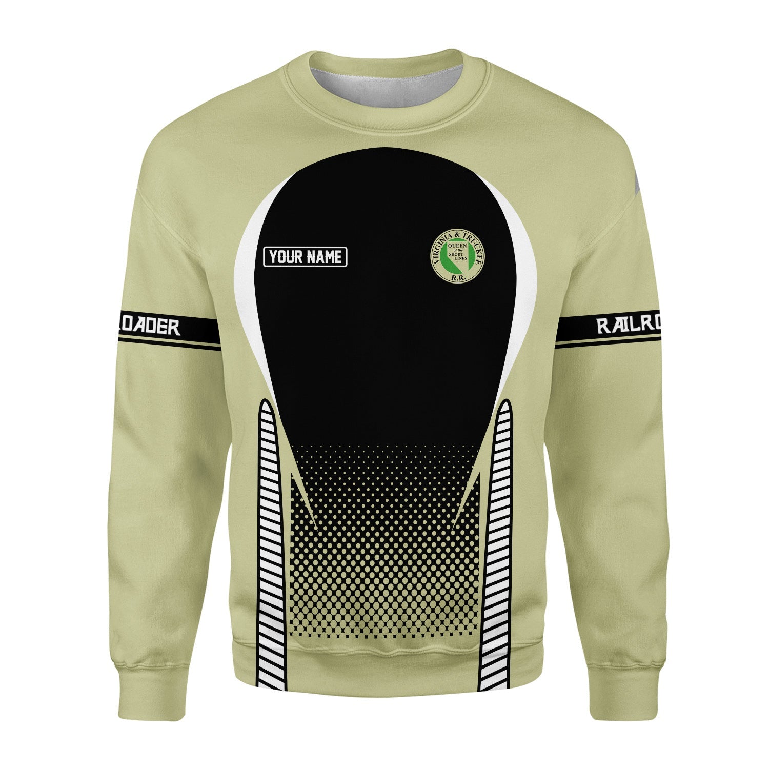 Railspirit Personalized Virginia & Truckee Railroad Sweatshirt Stress Is Caused By Not Having Enough Trains Shirt All Over Print Shirt