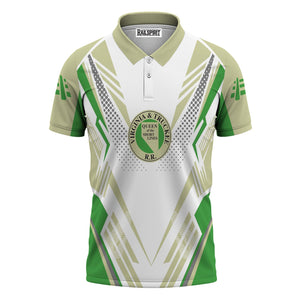 Railspirit Personalized Virginia & Truckee Railroad Polo Shirt Railroad Tribute Design Train Shirt for Train Lovers