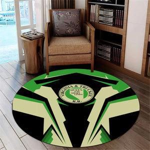 Railspirit Virginia & Truckee Railroad Round Mat Strong Line Style Rug All Over Print