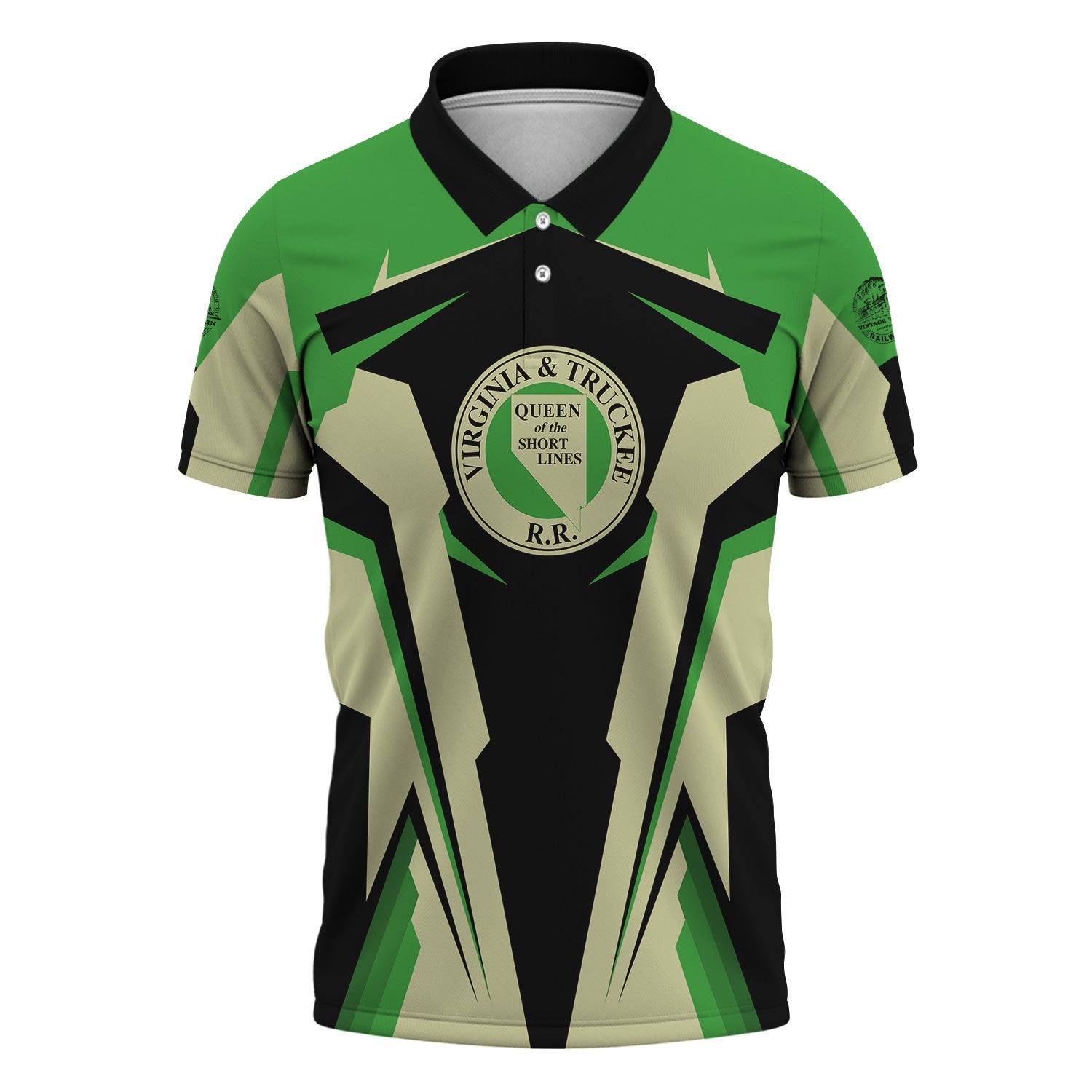 Railspirit Personalized Virginia & Truckee Railroad Polo Shirt Strong Line Style Train Unisex Shirt All Over Print