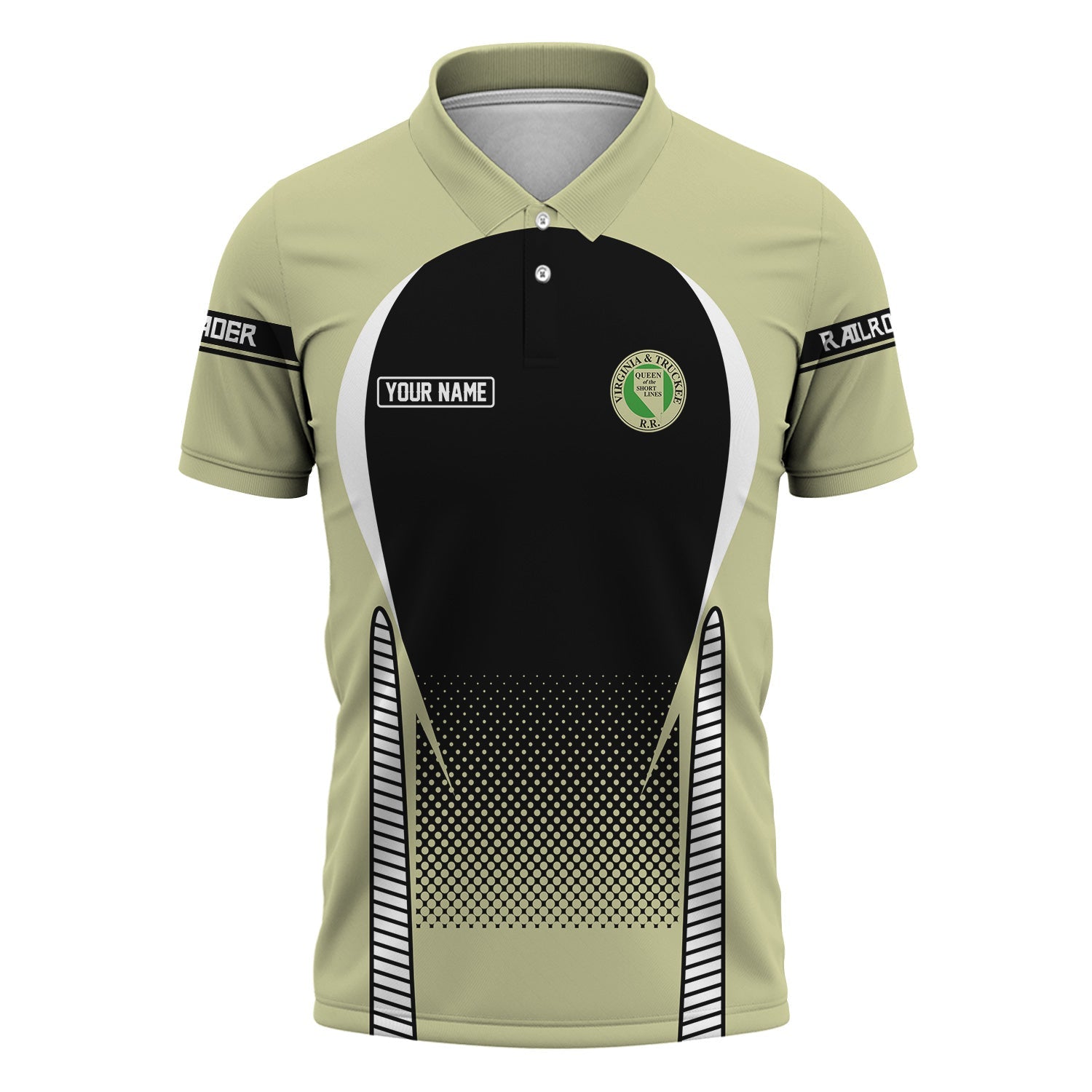 Railspirit Personalized Virginia & Truckee Railroad Polo Shirt Stress Is Caused By Not Having Enough Trains Shirt All Over Print